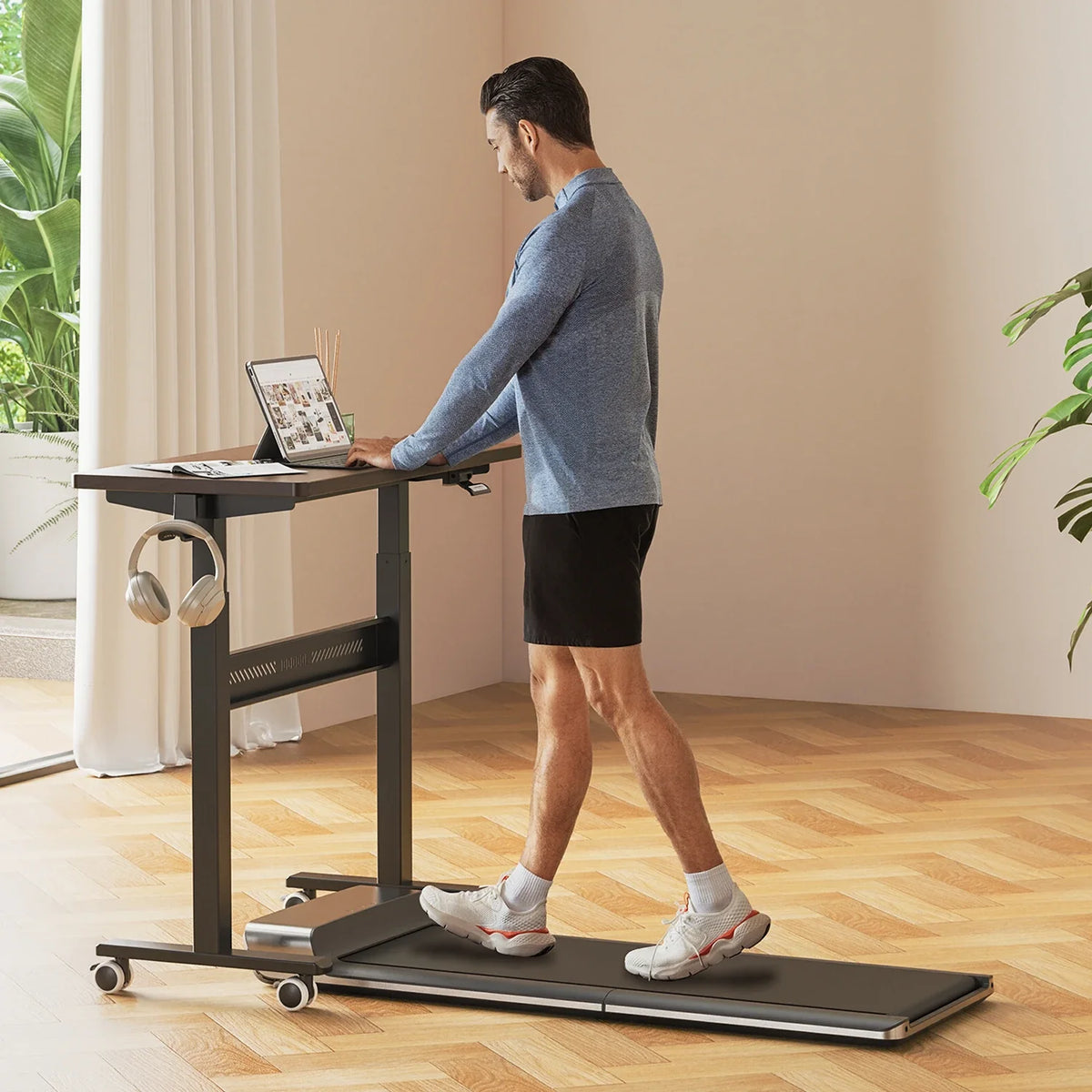 ETD3 Mobile Standing Desk , installed in a room