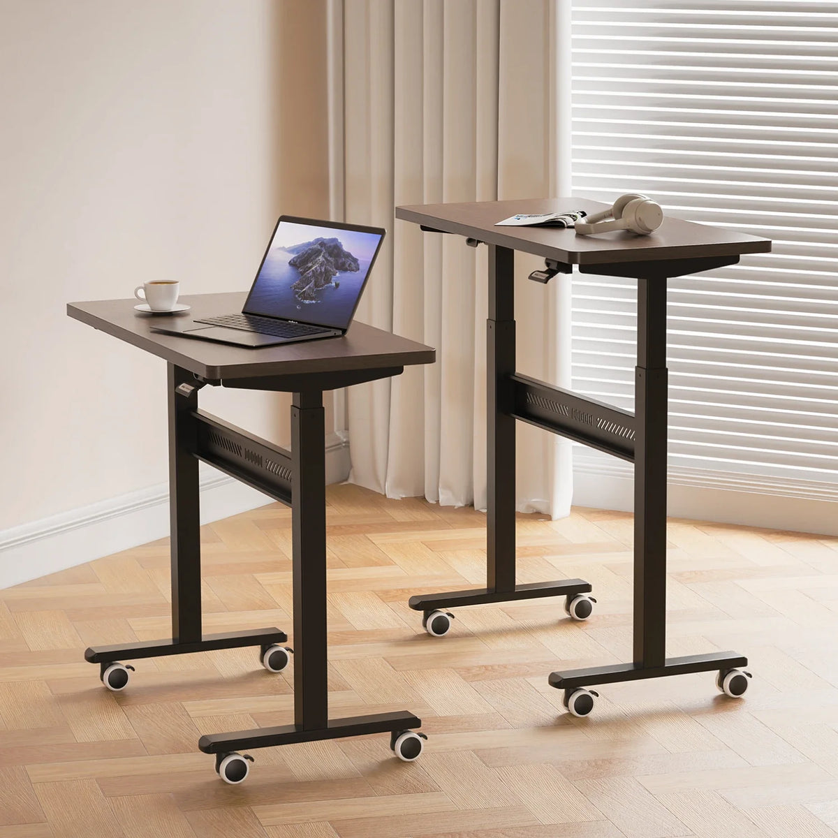 ETD3 Mobile Standing Desk , installed in a room