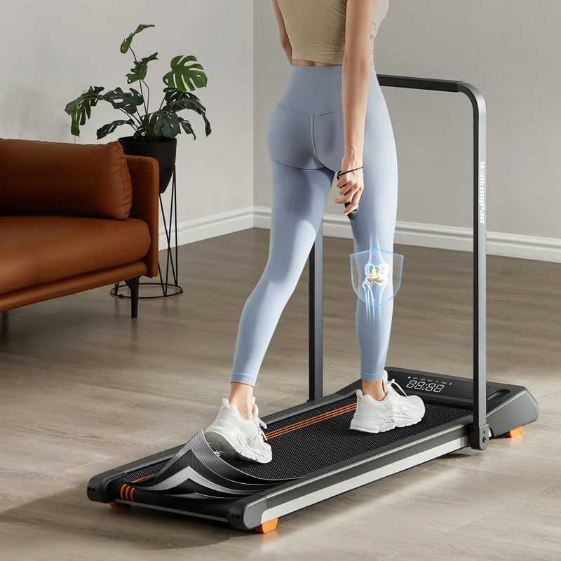 H1 2 in 1 Under-desk treadmill, installed in a room