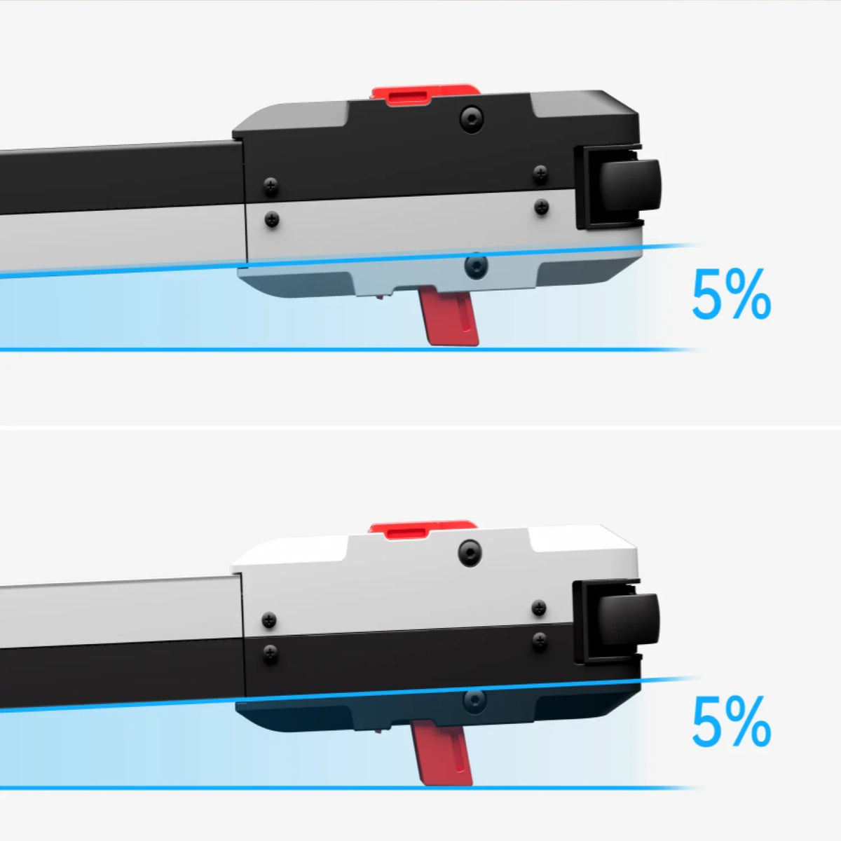 WalkingPad Massage Step with 5% Incline, installed in a room