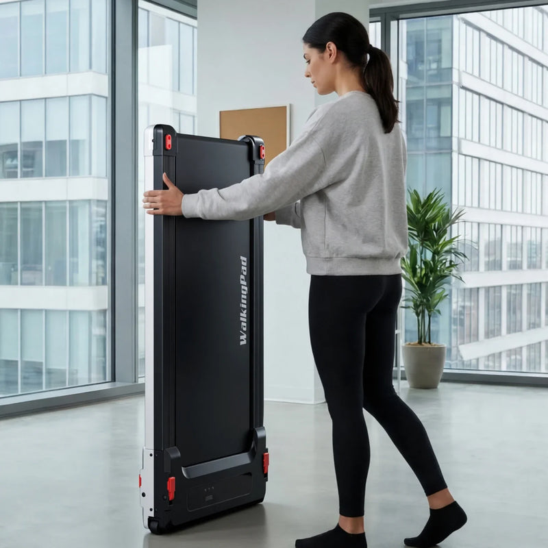 WalkingPad Massage Step with 5% Incline, installed in a room