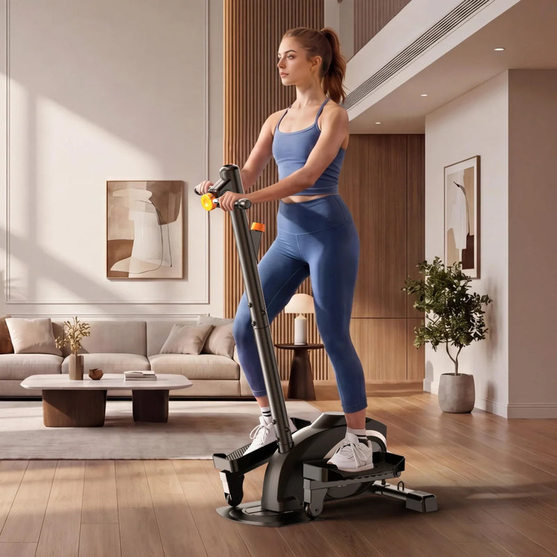 MINI-E 3-in-1 Elliptical Exercise Machine, installed in a room