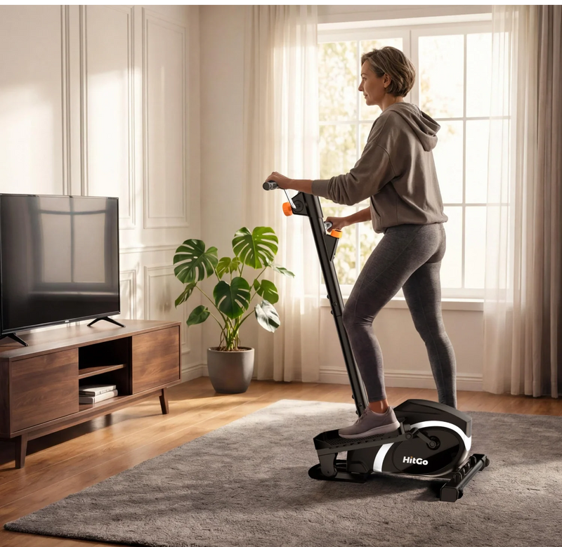 MINI-E 3-in-1 Elliptical Exercise Machine, installed in a room