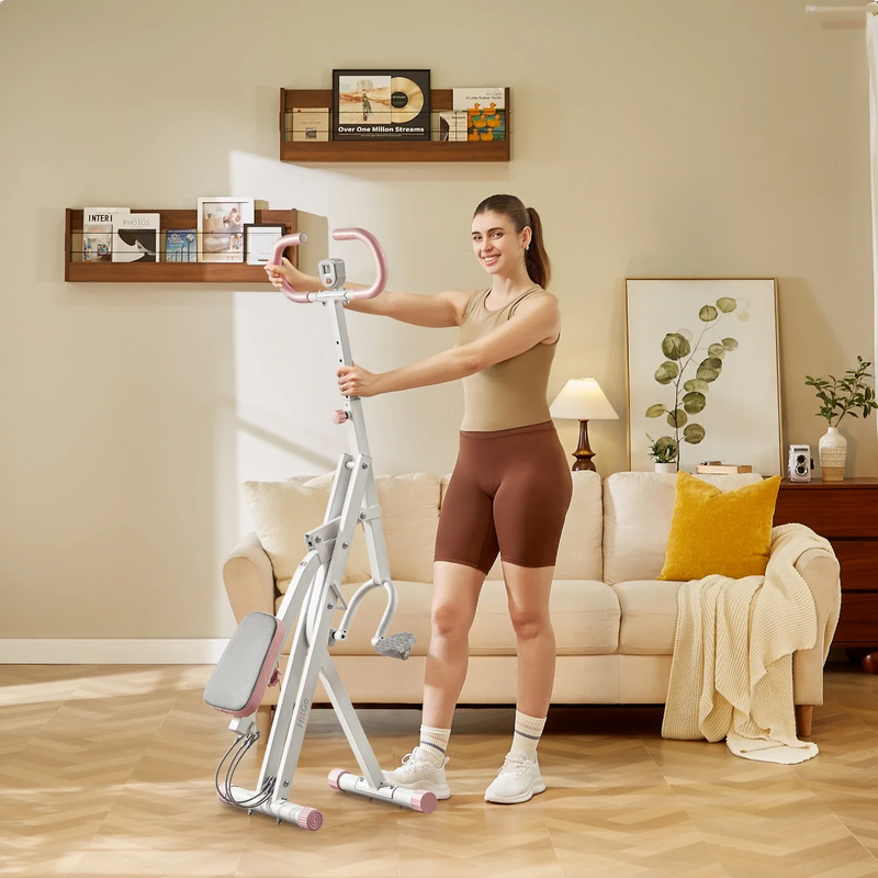 RIDER003 Squat & Rowing  Training Machine, installed in a room