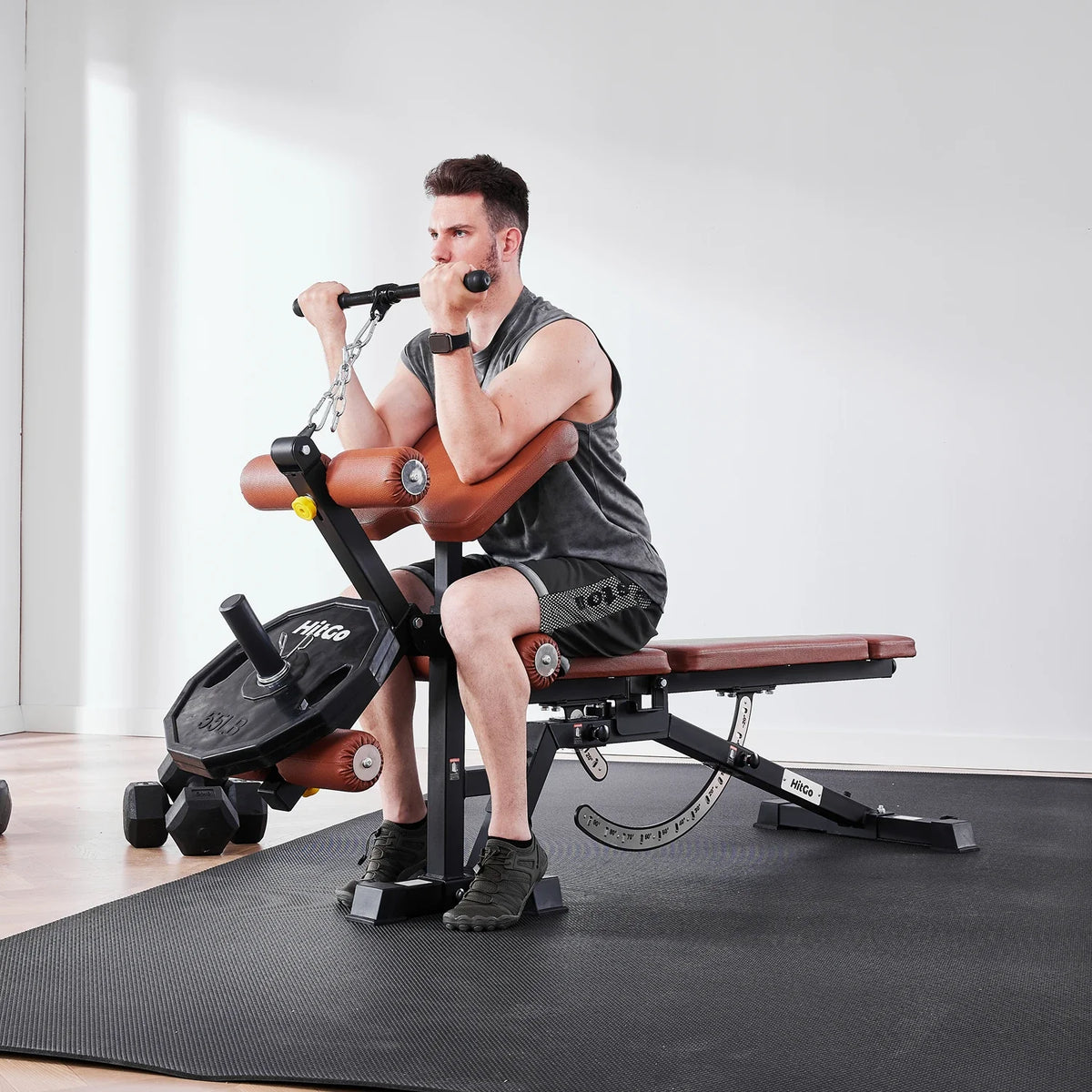 EVO-UB Weight Bench, installed in a room
