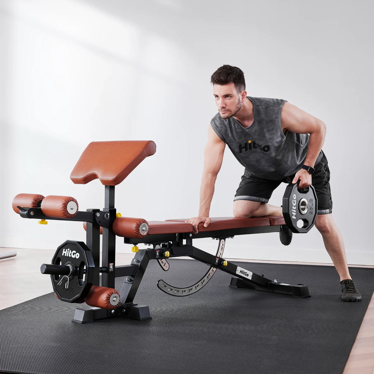 EVO-UB Weight Bench, installed in a room