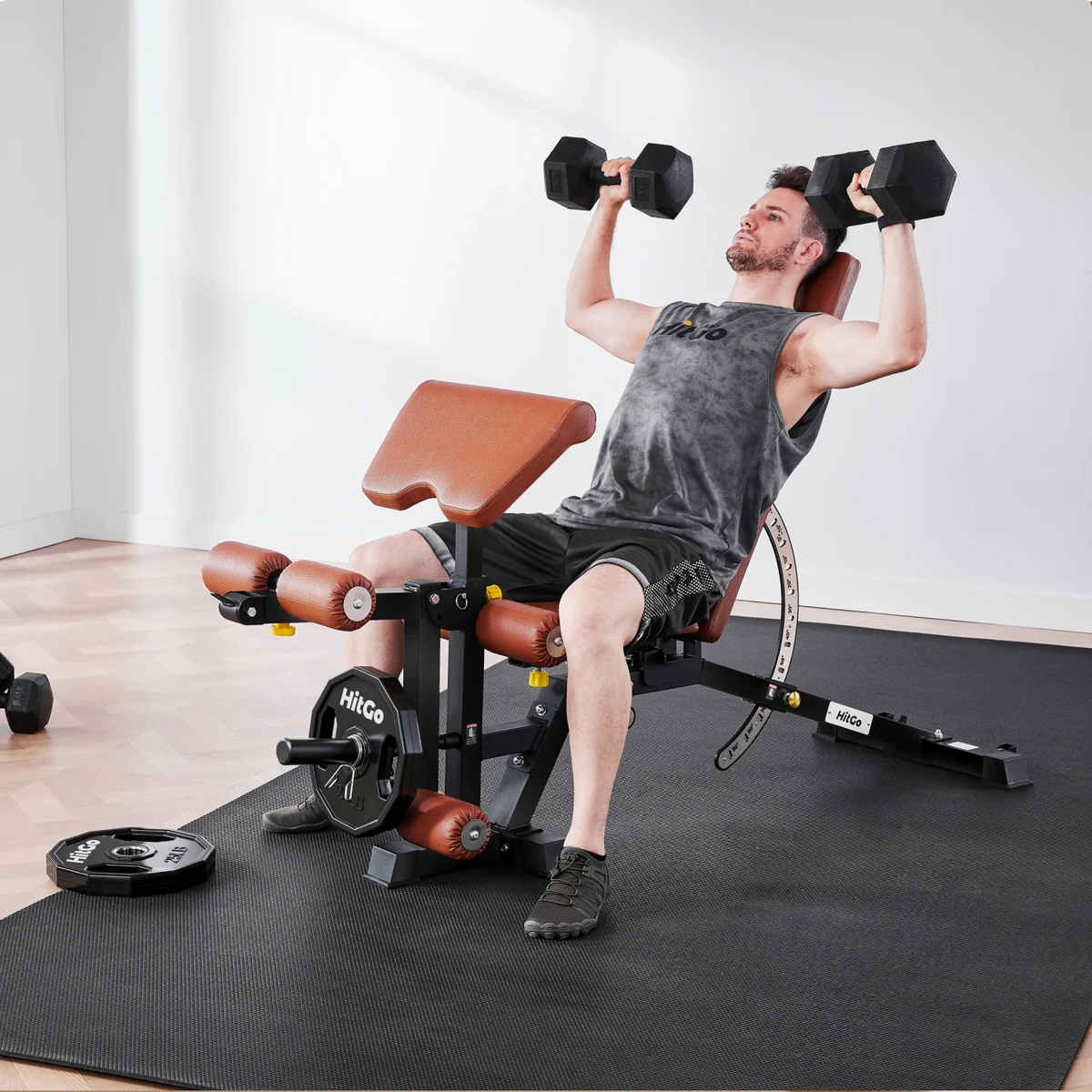 EVO-UB Weight Bench, installed in a room