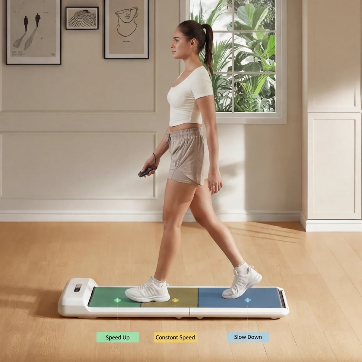 WalkingPad C2 Foldable Walking Treadmill, installed in a room