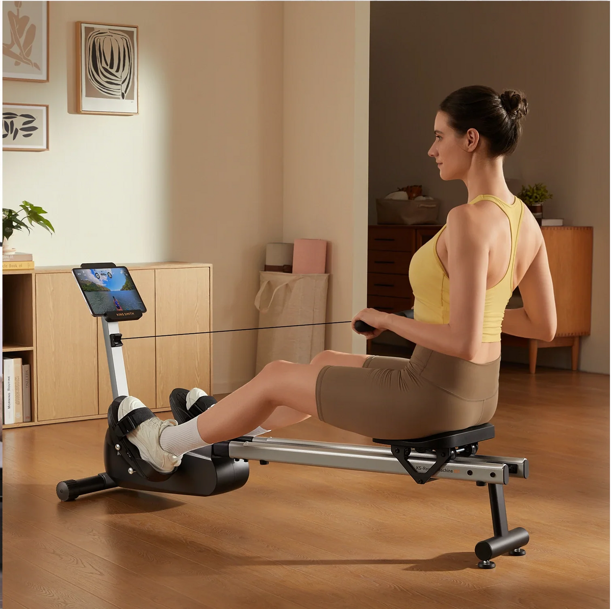 RW001 Magnetic Rowing Machine, installed in a room