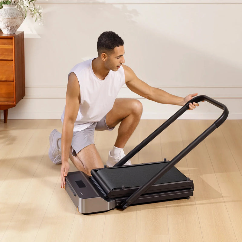 WalkingPad Z1R Folding Treadmill With Handrail, installed in a room