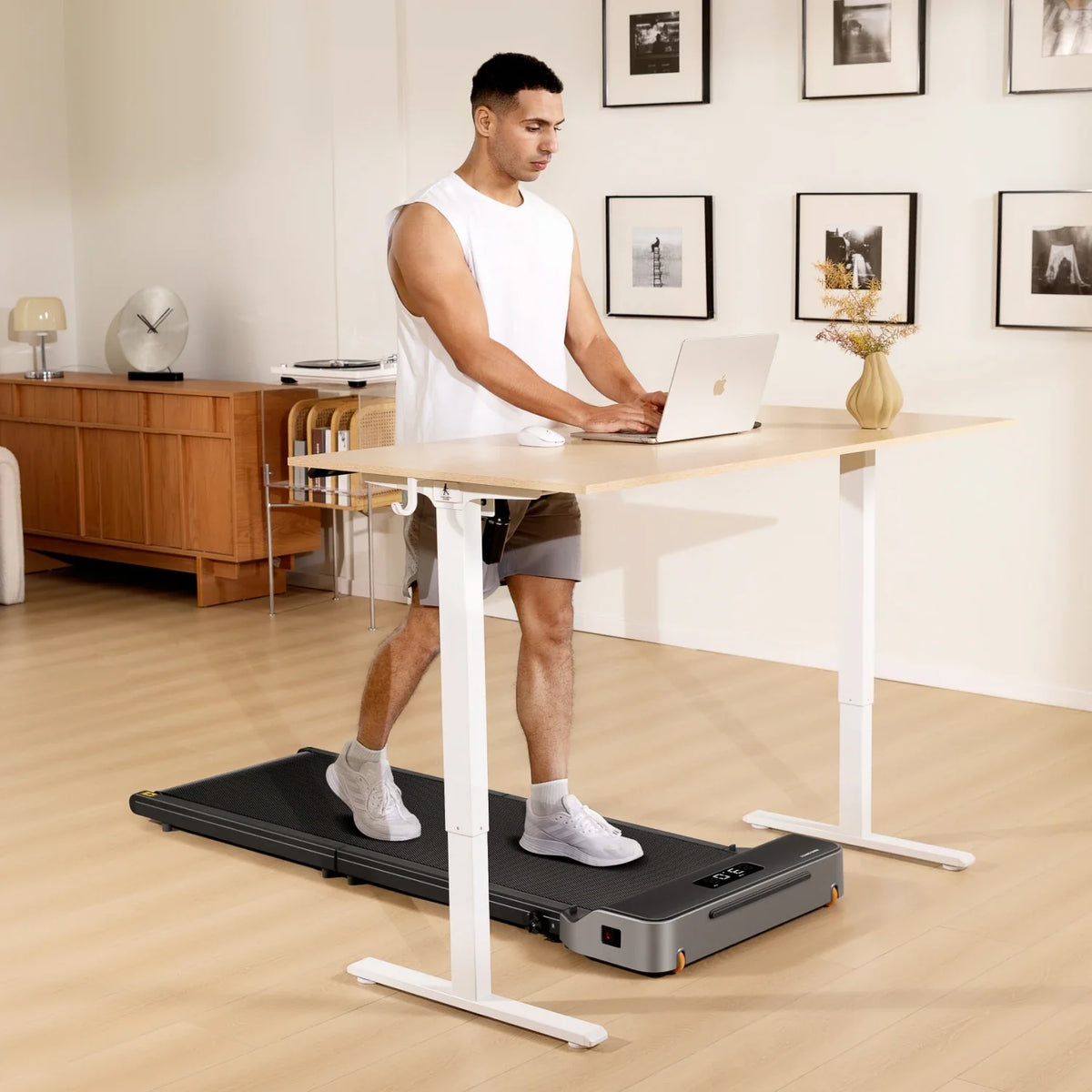 WalkingPad Z1R Folding Treadmill With Handrail, installed in a room