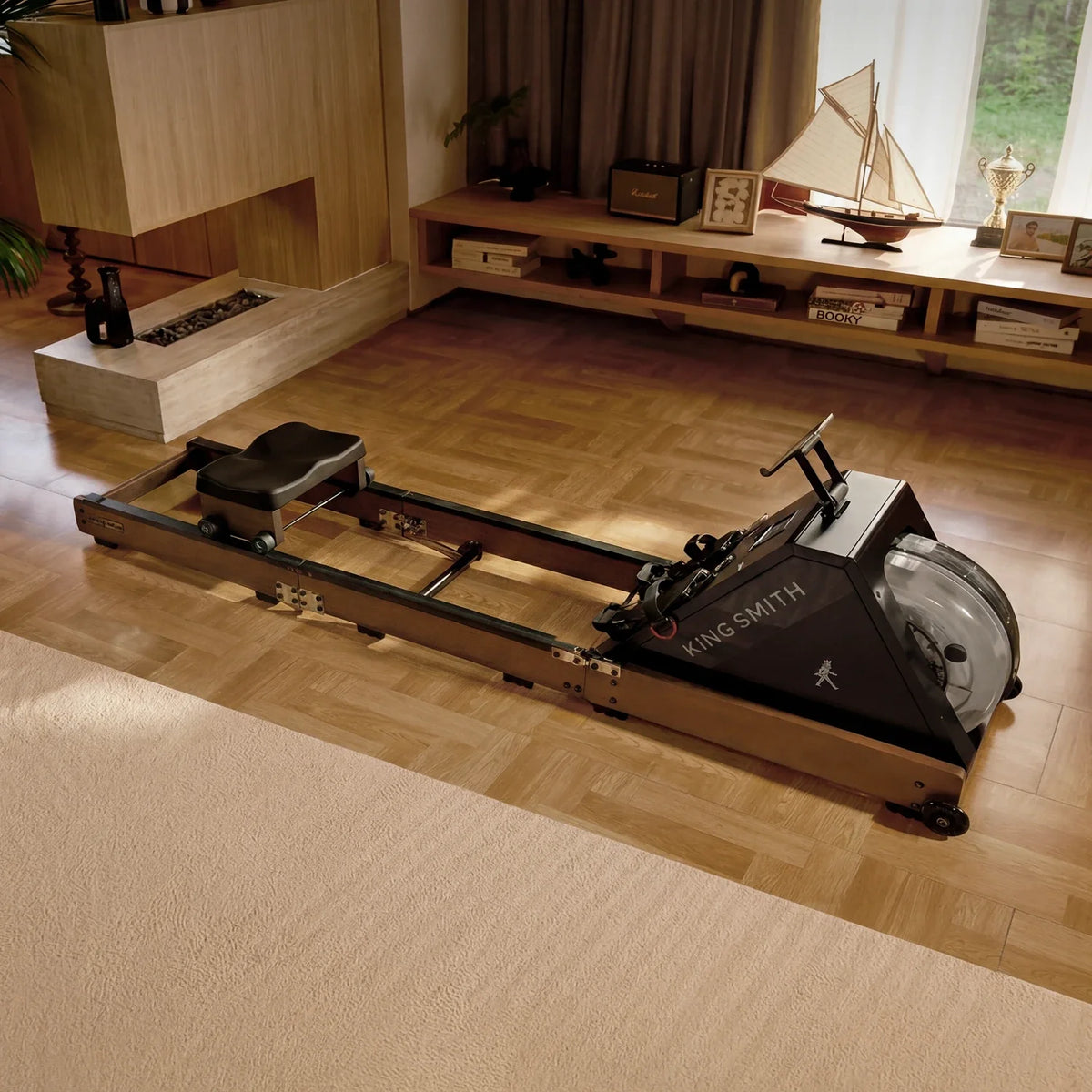 WR20 Water Rowing Machine | High-Resistance, installed in a room