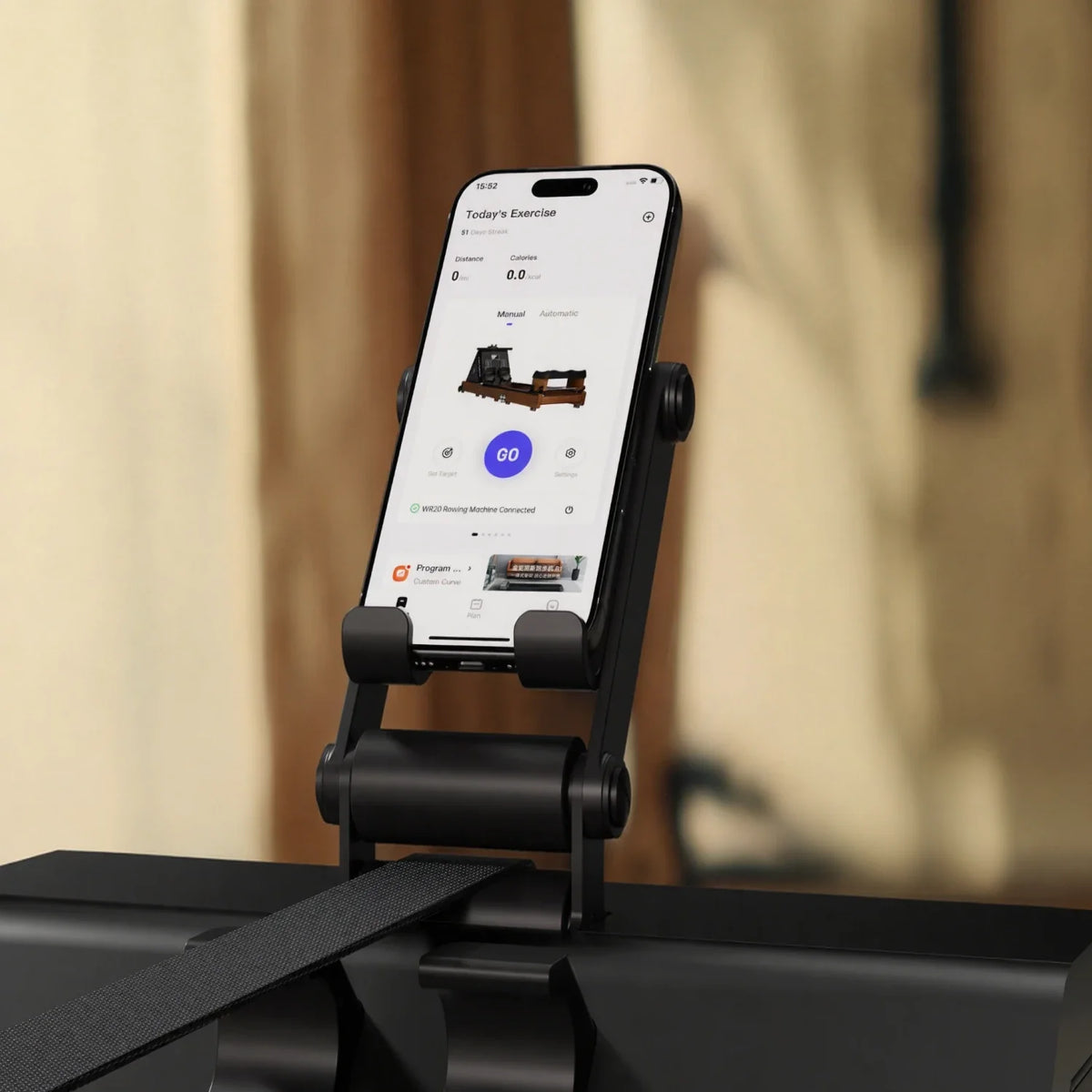 WR20 Water Rowing Machine | High-Resistance, installed in a room