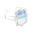 Scenic Beach Blue Larimar and Sterling Silver Cuff Bracelet