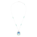 Scenic Beach Blue Larimar and Sterling Silver Pendant Necklace