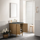 James Martin Laurent 30" Dual Mount Single Bathroom Vanity, Light Natural Oak