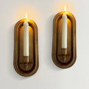Antique Gold Taper Candle Holder Wall Sconce, Set of Two by Decor Steals