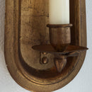 Antique Gold Taper Candle Holder Wall Sconce, Set of Two by Decor Steals