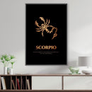 Scorpio - Gold Canvas