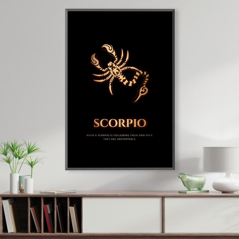 Scorpio - Gold Canvas