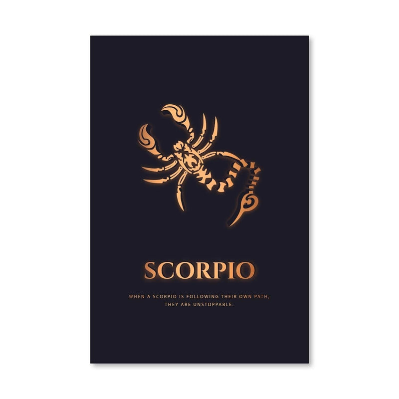 Scorpio - Gold Canvas