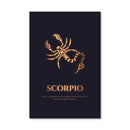 Scorpio - Gold Canvas