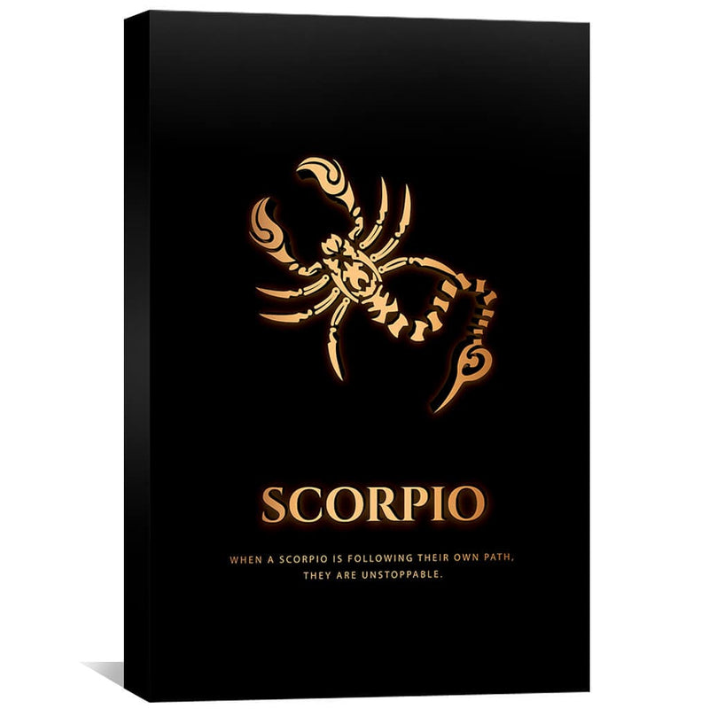 Scorpio - Gold Canvas