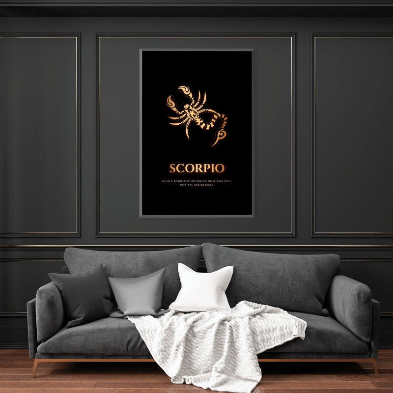 Scorpio - Gold Canvas