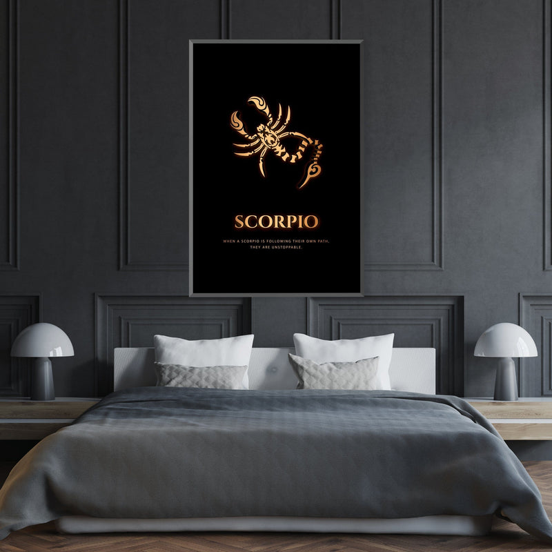 Scorpio - Gold Canvas