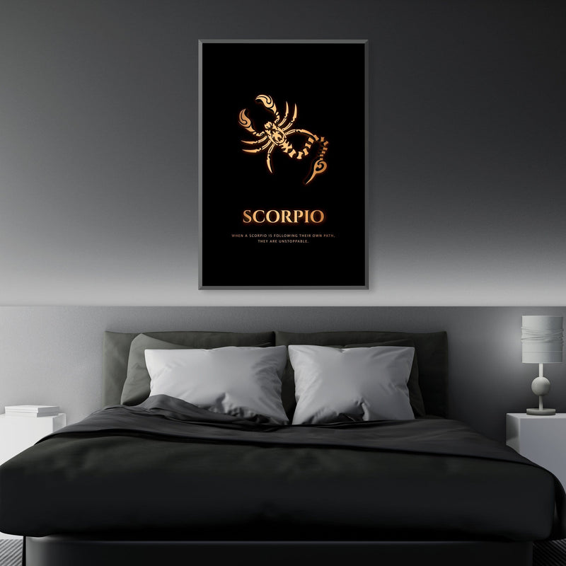 Scorpio - Gold Canvas