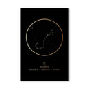 Scorpio Traits Gold Canvas