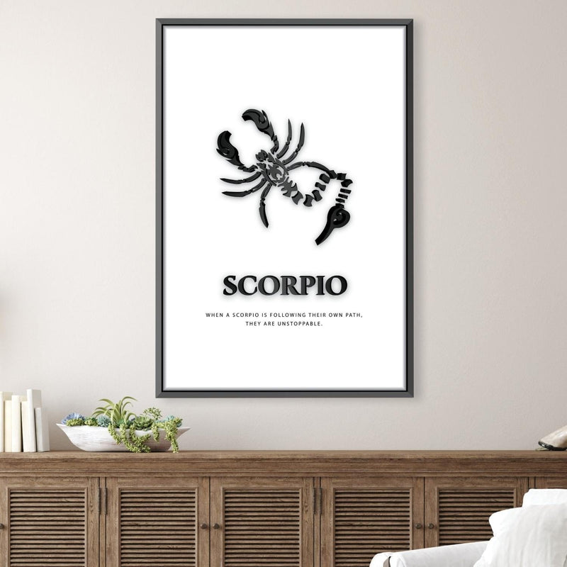 Scorpio - White Canvas