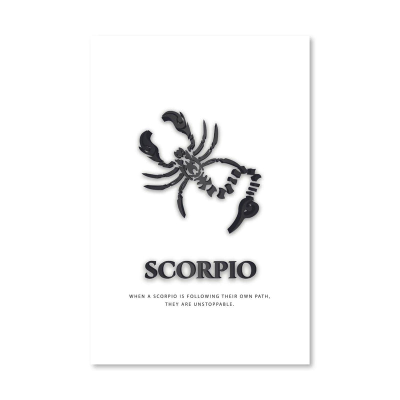 Scorpio - White Canvas