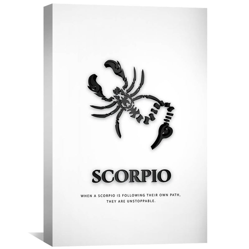 Scorpio - White Canvas