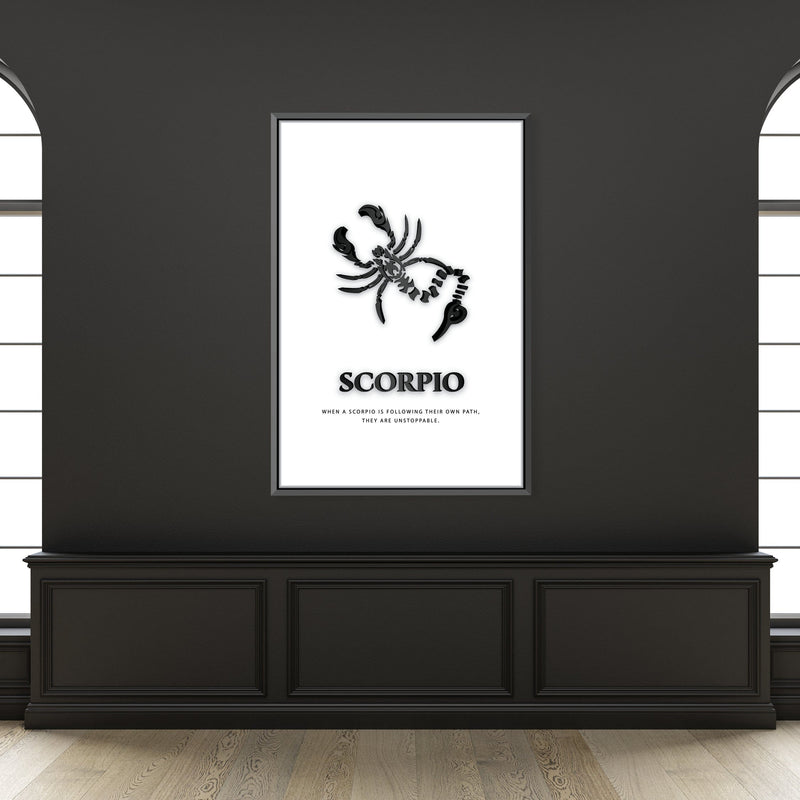 Scorpio - White Canvas