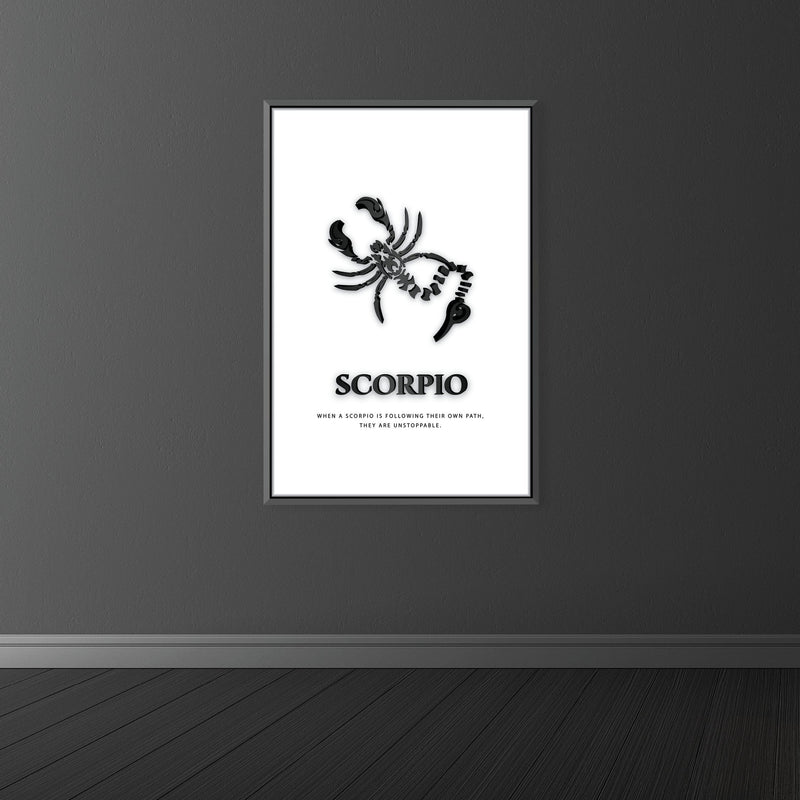 Scorpio - White Canvas