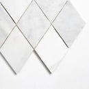 Calacata T, Carrara T, Afyon White Multi Finish Scottish Diamond Marble Mosaics 9 5/16x10 1/2