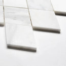 Calacata T, Carrara T, Afyon White Multi Finish Scottish Diamond Marble Mosaics 9 5/16x10 1/2