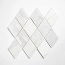 Calacata T, Carrara T, Afyon White Multi Finish Scottish Diamond Marble Mosaics 9 5/16x10 1/2