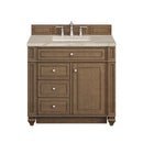 James Martin Bristol 36" Single Bathroom Vanity, Saddle Brown