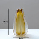 GobekUsa Carambola Glass Vase: Stylish Floral Table Decoration & Room Accent