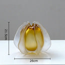 GobekUsa Carambola Glass Vase: Stylish Floral Table Decoration & Room Accent