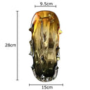 GobekUsa Amber Glass Vase for Modern Home Decor & Flower Arrangement