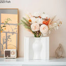 GobekUsa Creative Flowers Desk Decoration Vase | Artificial Floral Decor for Aesthetic Rooms