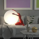 GobekUsa Glass Ball Table Lamp: Stylish LED Sculpture Desk Lamp for Home Decor
