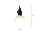 GobekUsa Glass Ball Table Lamp: Stylish LED Sculpture Desk Lamp for Home Decor