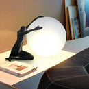 GobekUsa Glass Ball Table Lamp: Stylish LED Sculpture Desk Lamp for Home Decor