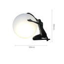 GobekUsa Glass Ball Table Lamp: Stylish LED Sculpture Desk Lamp for Home Decor