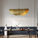 GobekUsa Brass Lotus Leaf Chandelier Pendant for Living Dining Room