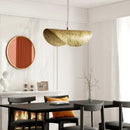 GobekUsa Brass Lotus Leaf Chandelier Pendant for Living Dining Room
